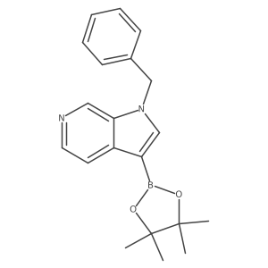 1-Benzyl-3-(4,4,5,5-tetramethyl-1,3,2-dioxaborolan-2-yl)pyrrolo[2,3-c]pyridine结构式
