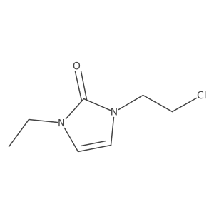 1-(2-Chloroethyl)-3-ethyl-1,3-dihydro-2H-imidazol-2-one结构式
