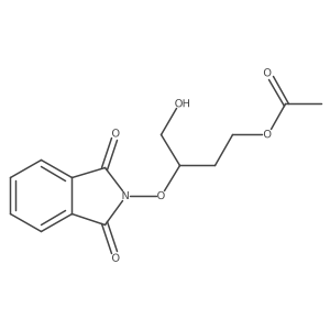 2-[3-(Acetyloxy)-1-(hydroxymethyl)propoxy]-1H-isoindole-1,3(2h)-dione结构式