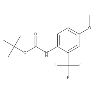 tert-butyl N-[4-methoxy-2-(trifluoromethyl)phenyl]carbamate Structure