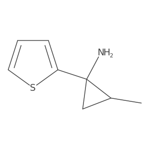2-Methyl-1-(thiophen-2-yl)cyclopropan-1-amine Structure