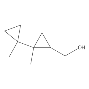 [2-Methyl-2-(1-methylcyclopropyl)cyclopropyl]methanol Structure
