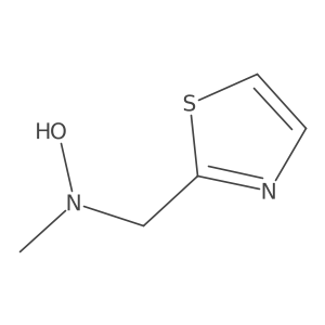 N-methyl-N-[(1,3-thiazol-2-yl)methyl]hydroxylamine结构式