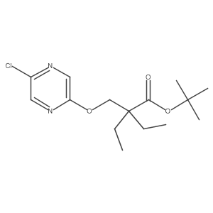 Tert-butyl 2-(((5-chloropyrazin-2-yl)oxy)methyl)-2-ethylbutanoate Structure