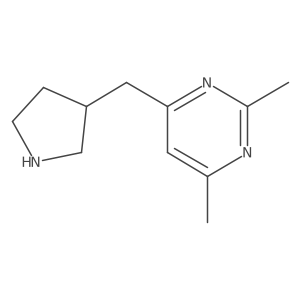 2,4-Dimethyl-6-(3-pyrrolidinylmethyl)pyrimidine Structure