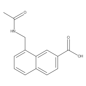 8-(Acetamidomethyl)naphthalene-2-carboxylic acid Structure