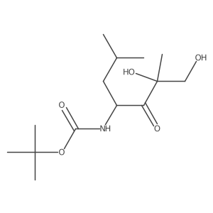 tert-butyl ((2R,4S)-1,2-dihydroxy-2,6-dimethyl-3-oxoheptan-4-yl)carbamate结构式
