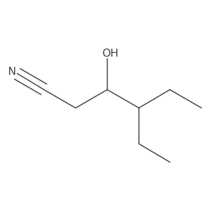 4-Ethyl-3-hydroxyhexanenitrile结构式