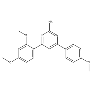 4-(2,4-Dimethoxyphenyl)-6-(4-methoxyphenyl)pyrimidin-2-amine Structure
