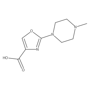2-(4-Methyl-1-piperazinyl)-4-oxazolecarboxylic acid结构式