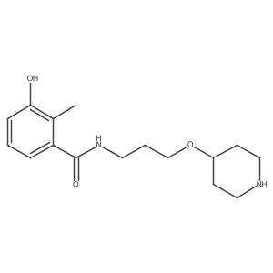 Benzamide, 3-hydroxy-2-methyl-N-[3-(4-piperidinyloxy)propyl]-结构式