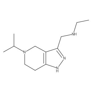 2H-Pyrazolo[4,3-c]pyridine-3-methanamine, N-ethyl-4,5,6,7-tetrahydro-5-(1-methylethyl)- Structure