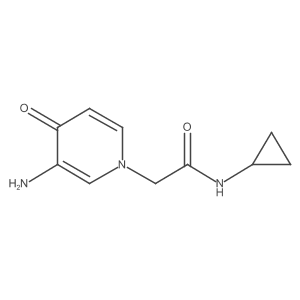 2-(3-Amino-4-oxo-4H-pyridin-1-yl)-N-cyclopropyl-acetamide Structure