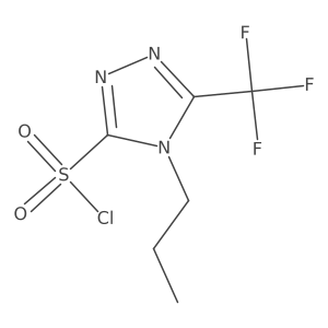 4-propyl-5-(trifluoromethyl)-4H-1,2,4-triazole-3-sulfonyl chloride结构式