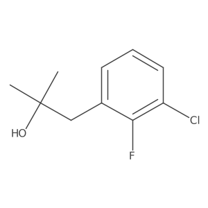 1-(3-Chloro-2-fluorophenyl)-2-methylpropan-2-ol Structure