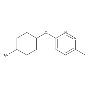 {4-[(6-Methylpyridazin-3-yl)oxy]cyclohexyl}amine Structure