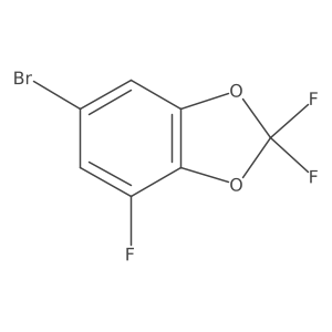 6-Bromo-2,2,4-trifluorobenzo[d][1,3]dioxole结构式