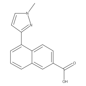 5-(1-methyl-1H-pyrazol-3-yl)naphthalene-2-carboxylic acid Structure