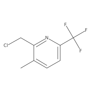 2-(Chloromethyl)-3-methyl-6-(trifluoromethyl)pyridine Structure