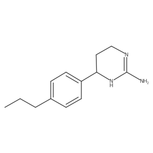 6-(4-Propylphenyl)-1,4,5,6-tetrahydropyrimidin-2-amine Structure