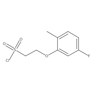 2-(5-Fluoro-2-methylphenoxy)ethane-1-sulfonyl chloride结构式
