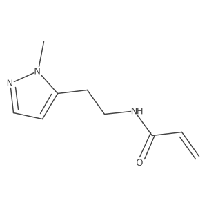 N-[2-(1-methyl-1H-pyrazol-5-yl)ethyl]prop-2-enamide Structure