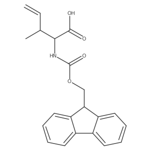 2-({[(9H-fluoren-9-yl)methoxy]carbonyl}amino)-3-methylpent-4-enoic acid Structure