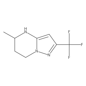 5-Methyl-2-(trifluoromethyl)-4H,5H,6H,7H-pyrazolo[1,5-a]pyrimidine结构式