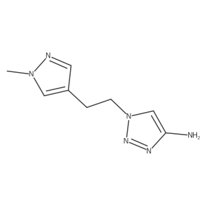 1-[2-(1-Methyl-1H-pyrazol-4-yl)ethyl]-1H-1,2,3-triazol-4-amine Structure