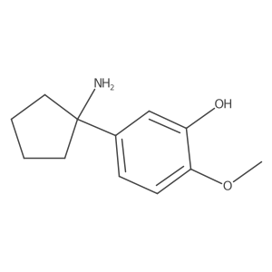 5-(1-Aminocyclopentyl)-2-methoxyphenol Structure