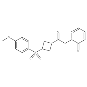 2-(2-(3-((4-methoxyphenyl)sulfonyl)azetidin-1-yl)-2-oxoethyl)pyridazin-3(2H)-one Structure