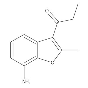 1-(7-Amino-2-methyl-3-benzofuranyl)-1-propanone结构式