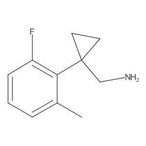 [1-(2-Fluoro-6-methylphenyl)cyclopropyl]methanamine Structure