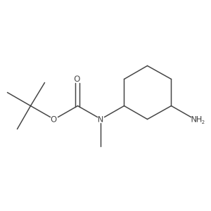 Tert-butyl N-(3-aminocyclohexyl)-N-methylcarbamate Structure