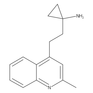 1-[2-(2-Methylquinolin-4-yl)ethyl]cyclopropan-1-amine Structure