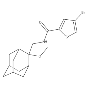 4-bromo-N-[(2-methoxyadamantan-2-yl)methyl]thiophene-2-carboxamide Structure