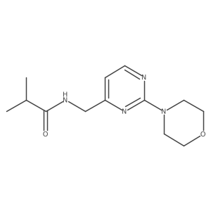 N-((2-morpholinopyrimidin-4-yl)methyl)isobutyramide Structure
