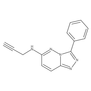 3-phenyl-N-(prop-2-yn-1-yl)-[1,2,4]triazolo[4,3-b]pyridazin-6-amine结构式