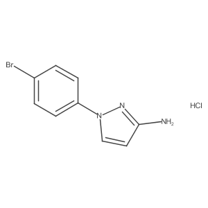 1-(4-bromophenyl)-1H-pyrazol-3-amine hydrochloride结构式