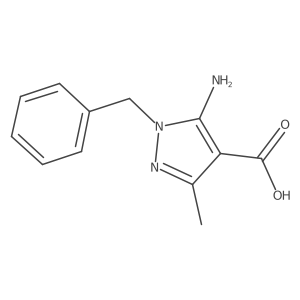5-amino-1-benzyl-3-methyl-1H-pyrazole-4-carboxylic acid结构式