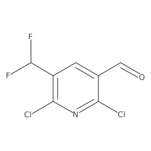 2,6-Dichloro-5-(difluoromethyl)nicotinaldehyde Structure