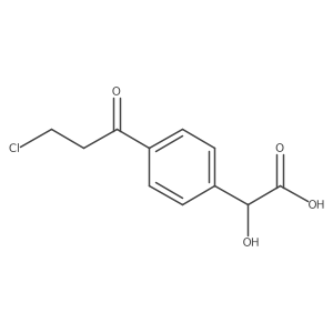 1-(4-(Carboxy(hydroxy)methyl)phenyl)-3-chloropropan-1-one结构式