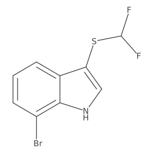 7-Bromo-3-(difluoromethylthio)indole结构式