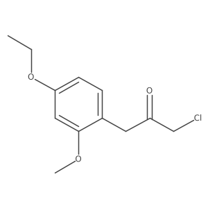 1-Chloro-3-(4-ethoxy-2-methoxyphenyl)propan-2-one Structure