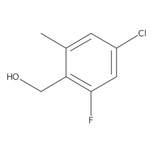 (4-Chloro-2-fluoro-6-methylphenyl)methanol结构式