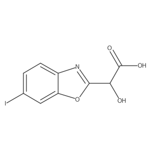 2-(Carboxy(hydroxy)methyl)-6-iodobenzo[d]oxazole Structure