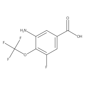 3-Amino-5-fluoro-4-(trifluoromethoxy)benzoic acid Structure