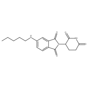 2-(2,6-Dioxo-3-piperidyl)-5-(pentylamino)isoindoline-1,3-dione结构式