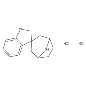 (1R,3R,5S)-8-Azaspiro[bicyclo[3.2.1]octane-3,3'-indoline] 2hcl结构式