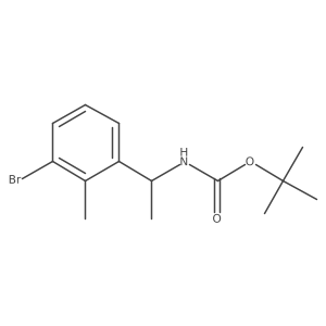 tert-butyl N-[1-(3-bromo-2-methylphenyl)ethyl]carbamate Structure